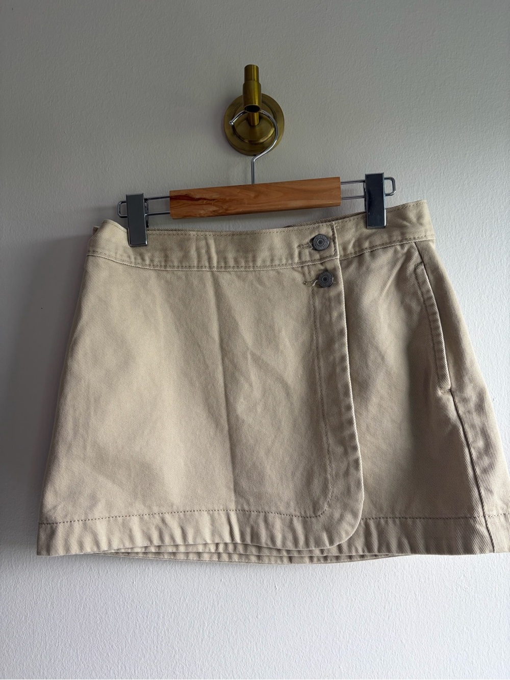 Levi's Cream Beige Denim Skirt